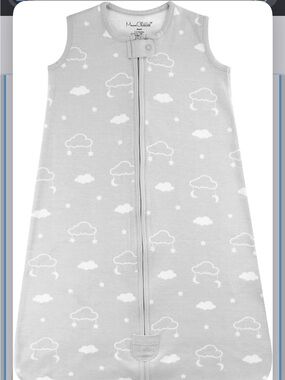 18-24 month Moon and Star Sleeveless Gray Baby Sleep Sack - Cloud Print